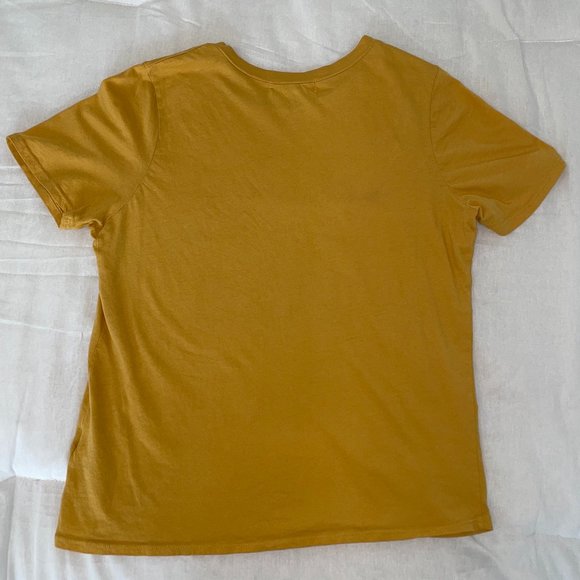 Project Social T Shirt Happy Go Lucky Yellow Top - Picture 4 of 4
